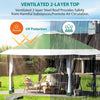 12x12FT Pop-Up Canopy with Mosquito Netting Outdoor Patio Canopy Tent Waterproof