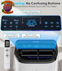 12000 BTU Portable Air Conditioner 3-in-1 Remote Window Kit Cooling Unit White