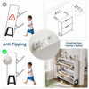 Shoe Storage Cabinet w/2 Flip Drawers,Freestanding Shoe Organiser,Natural/White
