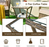 Rattan Garden Furniture Set Outdoor Rocking Chair & Table Set for Patio Balcony