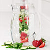 Fruit Infusion Pitcher Jug 2L Acrylic with Removable Tube Clear Flavoured Water