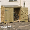 6x3 WOODEN GARDEN BIKE STORE OUTDOOR PENT BICYCLE SHED TOOL WALLSTORE STORAGE