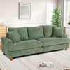3/4 Seater Corduroy Sofa Jumbo Cord Modern Sofa Couch Seats with 2 Pillows Soft
