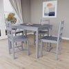 Solid Wooden Dining Table and 2 4 Chairs Set Home Kitchen Furniture