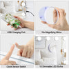 LED Hollywood Vanity Makeup Mirror Large Light Mirrors with 15 Dimmable Bulbs