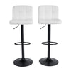 Bar Stools x 2 Backs Kitchen Chair Swivel Breakfast Boucle Pub Seat Adjustable