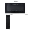 LED Fireplace Media Wall Fire Wall Mounted / Standing Electric Heater 40-100in