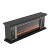 Electric Fireplace With 70in TV Stand Unit Cabinet Fire Logs Heater Flame 10 LED