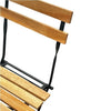 Folding Wooden Garden Bistro Set, 2 Seater Garden Furniture Set, Folding Bistro