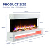 Wall Mounted Electric Fire with Log & Crystal Fuel Bed – Endeavour Fires Fenwick