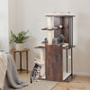 112 CM Tall Modern Cat Tree for Indoor Cats-Brown