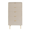 OHS Ribbed Bedside Table Cabinet 3/4/5/6 Draw Nightstand Side Board