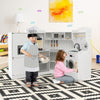 Kids Corner Kitchen Playset Wooden Cooking Toy Toddlers Play Kitchen Pretend