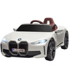 BMW i4 Licensed 12V Kids Electric Ride-On Car w/ Remote Control - White