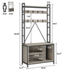 Hall Tree with Bench Coat Rack Shoe Bench Coat Tree with Storage Cubbies