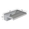 300mm Stainless Steel Waterfall Water Blade Cascade Koi Fish Pond Back Inlet