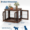 Small Dog Crate Wooden Kennel Sofa Table End Table Beautiful Furniture Indoor