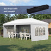 3 x 6m Heavy Duty Gazebo Marquee Party Tent with Storage Bag Grey