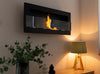 Bio fireplace 900x400 with glass Black Structural