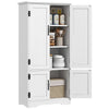 Accent Floor Storage Cabinet Kitchen Cupboard with 2 Large Doors