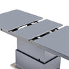 Elgin Extending Glass Top Gloss Coffee To Dining Table In Grey