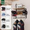 Motorcycle Helmet Holder Wall Mounted Helmet Holder Wall Mount with Helmet Rack
