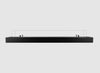 Bio fireplace insert 120 cm matt black with glass