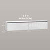 Floating TV Unit Stand Wall Mount Media Console w/ Storage Cupboards Refurbished