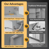 Bathroom LED Mirror Cabinet with Demister Shaver Socket Storage 3 Colour Lights
