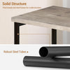 Sofa Side Table 3-Tier End Table Bedside Table with Metal Frame Nightstand
