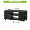 High Gloss Coffee Table with LED Light Living Room Cocktail Sofa Center Table