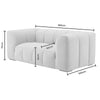 Dusk Manhattan 2 Seater Sofa Stone RRP £999