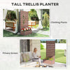 Trellis Planter Box Raised Garden Bed Climbing Plants Flowers Privacy Screen
