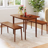 Rectangular Kitchen Table 110cm Wooden Dining Table for 2-4 People