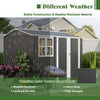 Garden Shed With Window Doors Outdoor Steel Apex Roof Tool Foundation