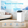 Portable Air Conditioner 14000 BTU White with Remote Control, Single Hose