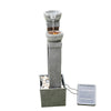 Garden Water Feature Outdoor Solar Powered LED Fountain 3-Tier Waterfall Teamson