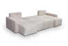Yasmine U-Shape Sofa Bed with Storage Or L-Shape Reversibe Jumbo Cord Sette