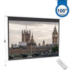 100 inch 4:3 Portable Electric Motorised Projector Screen with Remote Control UK