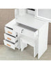 Dressing Table With Drawers Mirror Stool Set Makeup Desk Vanity Table Bedroom UK