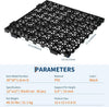50 Pack 12"x12" Interlocking Drainage Floor Mats Tiles DIY Non-Slip Multi-Use