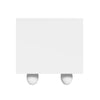 Minimalist White TV Cabinet 180cm with Doors, Storage Drawers & Solid Wood Legs
