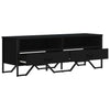 TV Cabinet Black 122x34x41 Engineered Wood K2V2
