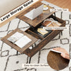 Lift Top Coffee Table Modern Center Table w/Storage Compartments-Brown