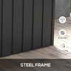 450L Outdoor Garden Storage Box with Wheels, Waterproof and Lockable