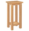 Small Coffee Table, Solid Wooden Oak Side Table, Telephone/Lamp Stand, 1 Shelf