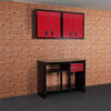 Hilka 3pc Garage Storage Workshop Tools Organiser Cabinets