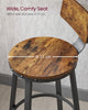 Tall Bar Stools, Bar Chairs with Backrest，1 set for 2 pieces，LBC026B02V1