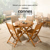 Wooden Garden Chairs Set of 2, Folding Acacia Hardwood Chairs, Vonhaus