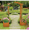 Wooden Garden Arch Large Rose Trellis Pergola Arbour Climbing Decor with Planter